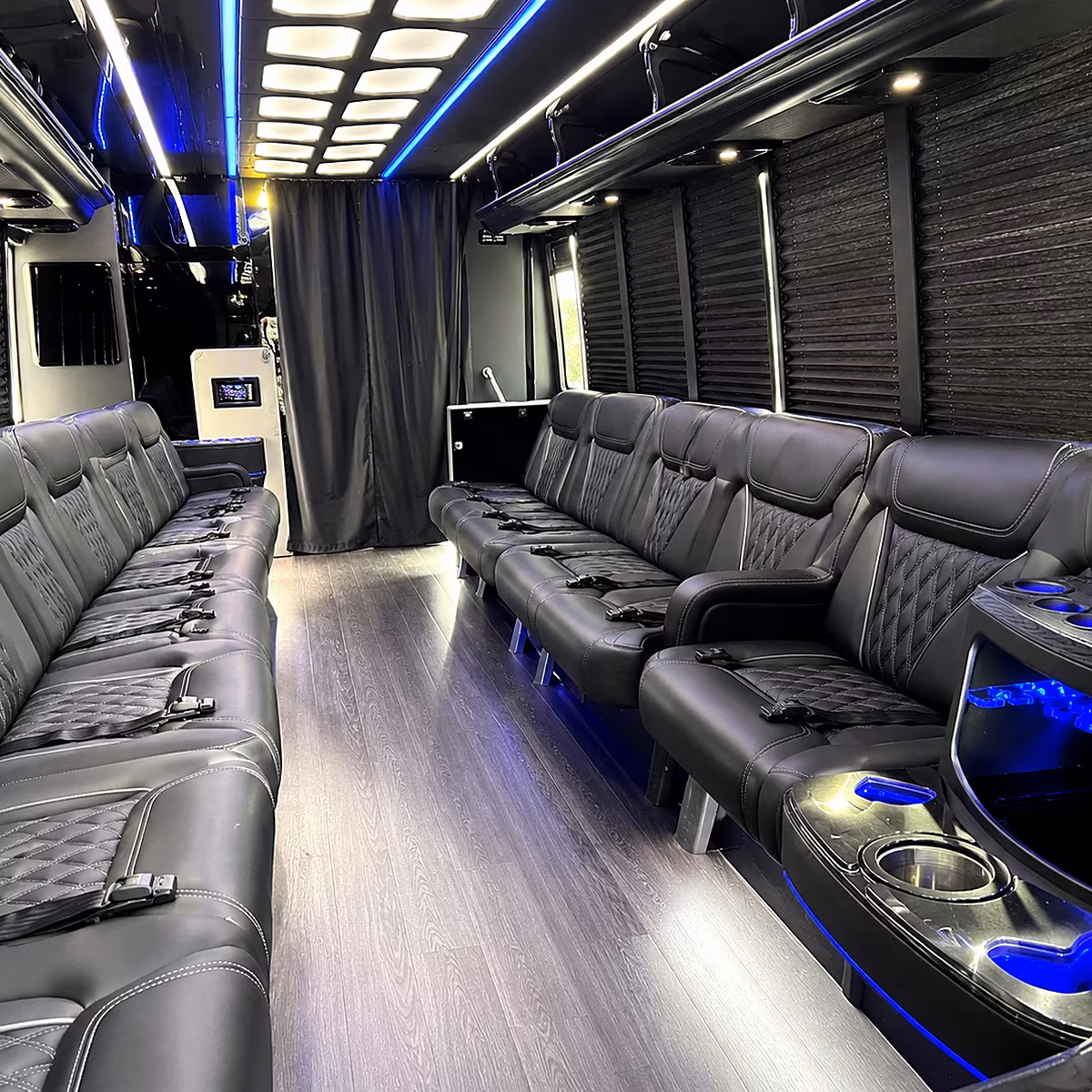 bus rentals for post reception drop offs across the coachella valley