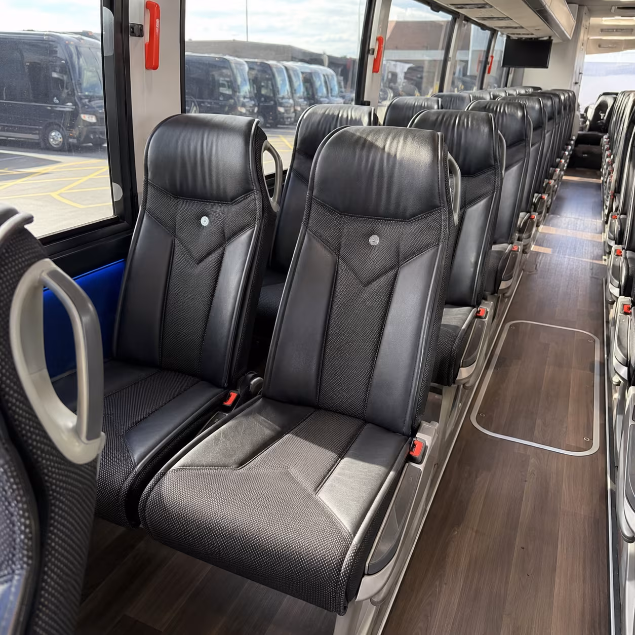 charter buses for large scale corporate retreats in the desert