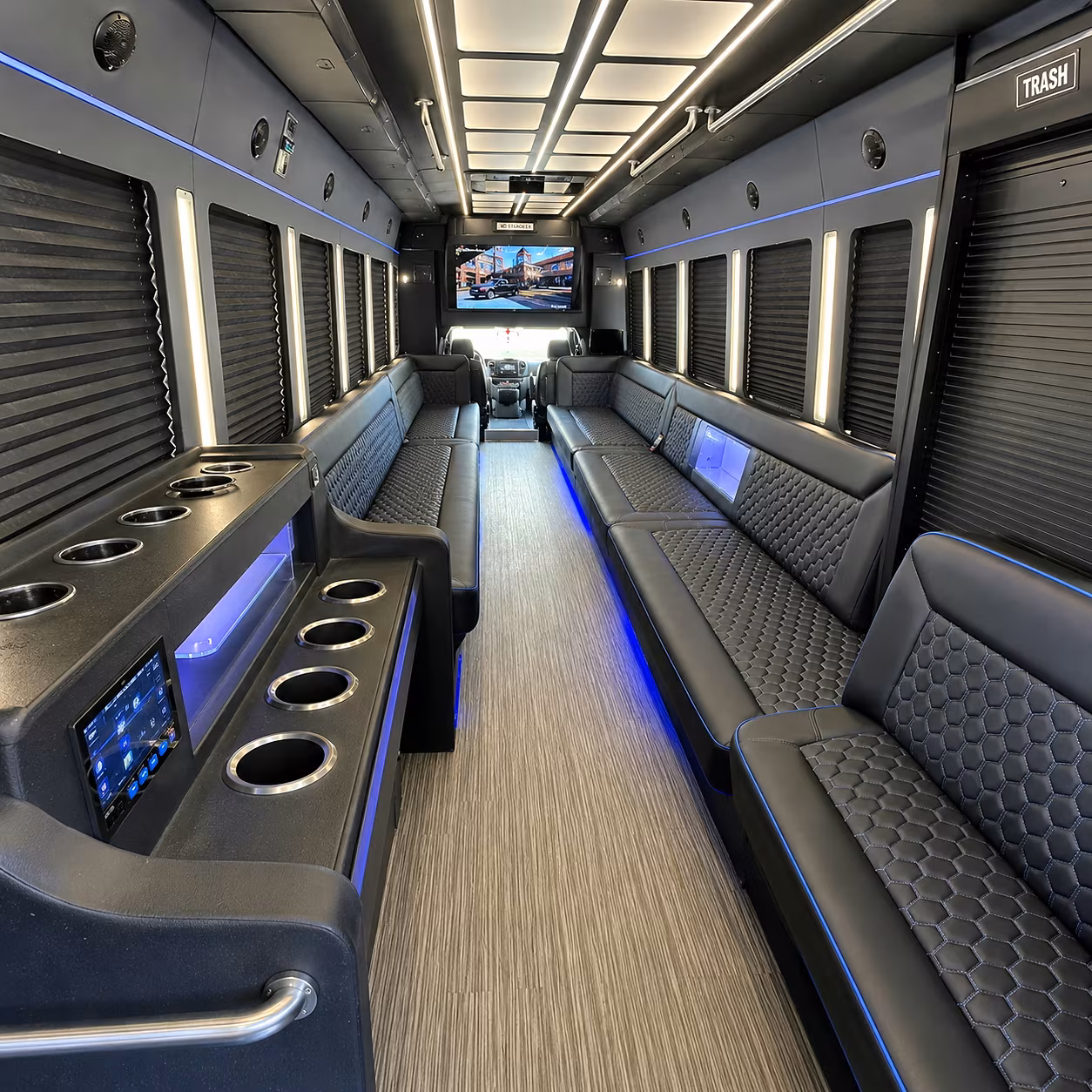 evening event and networking bus rentals for indio conventions