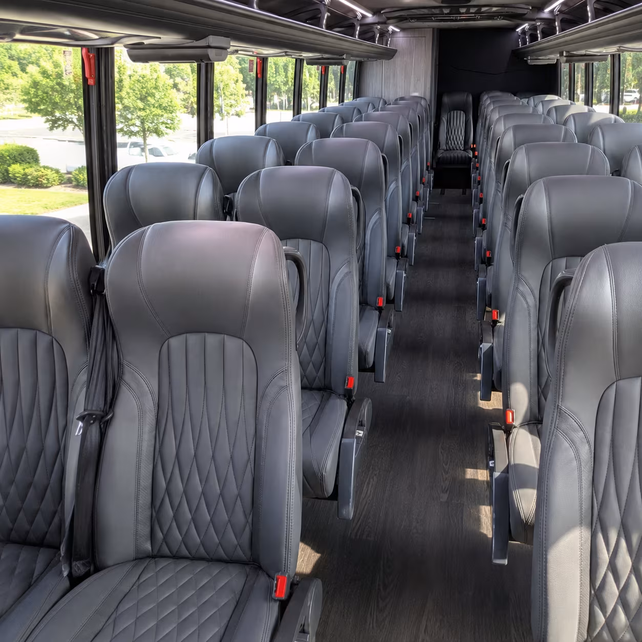 indio 25 passenger minibus inside