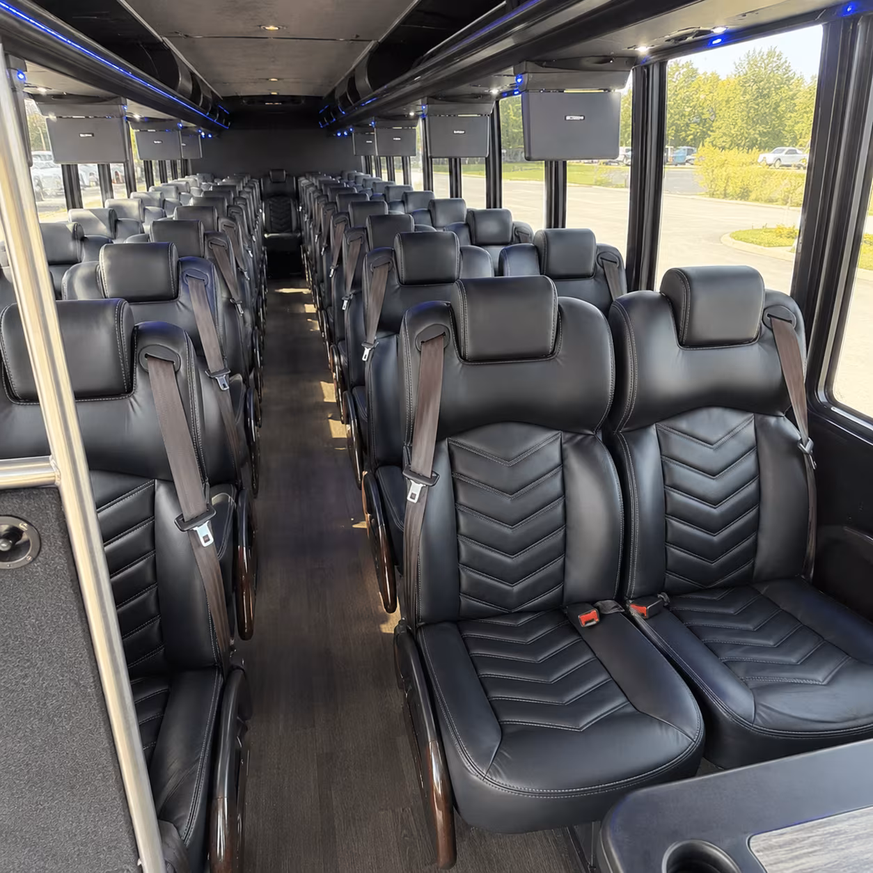 indio 28 passenger minibus interior