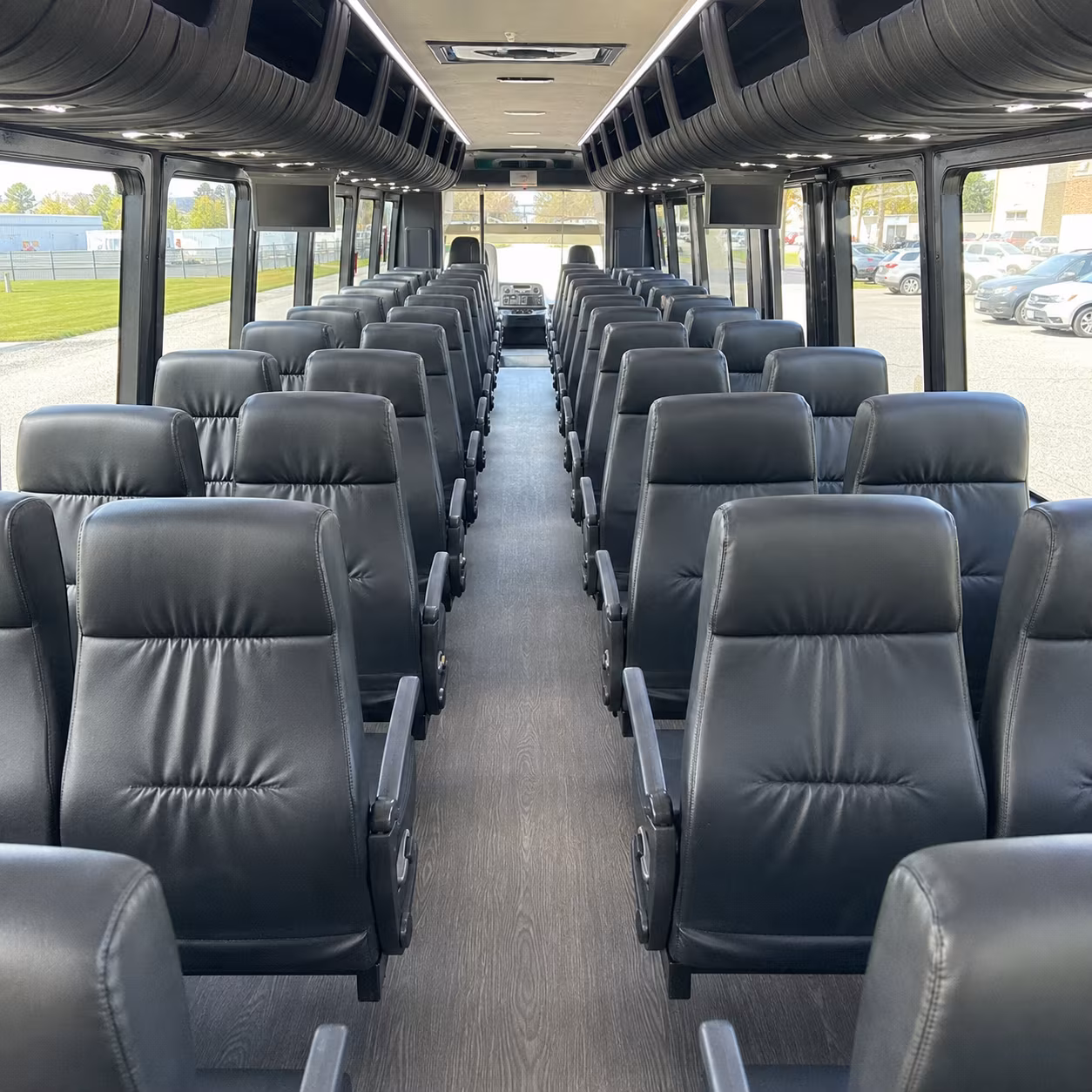 indio 35 passenger minibus inside