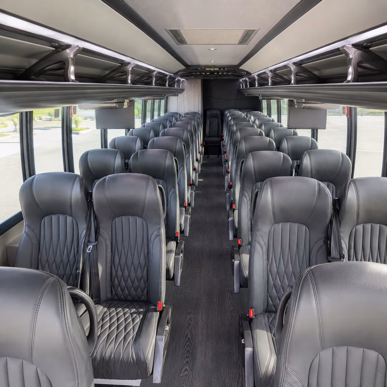 indio 35 passenger minibus interior