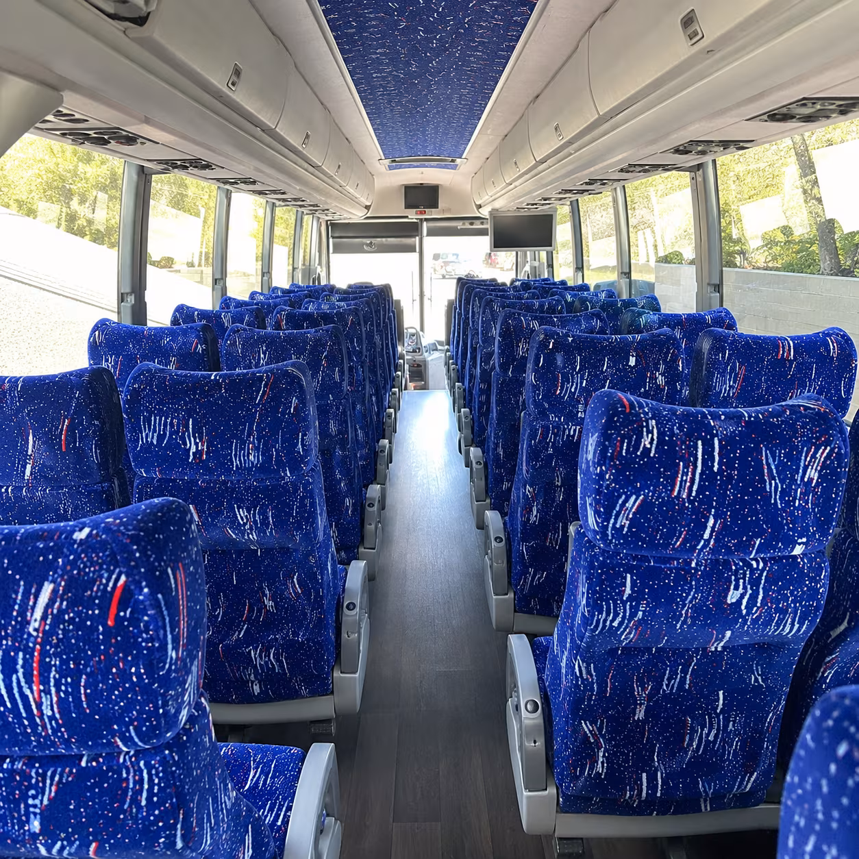 indio 50 passenger charter bus interior