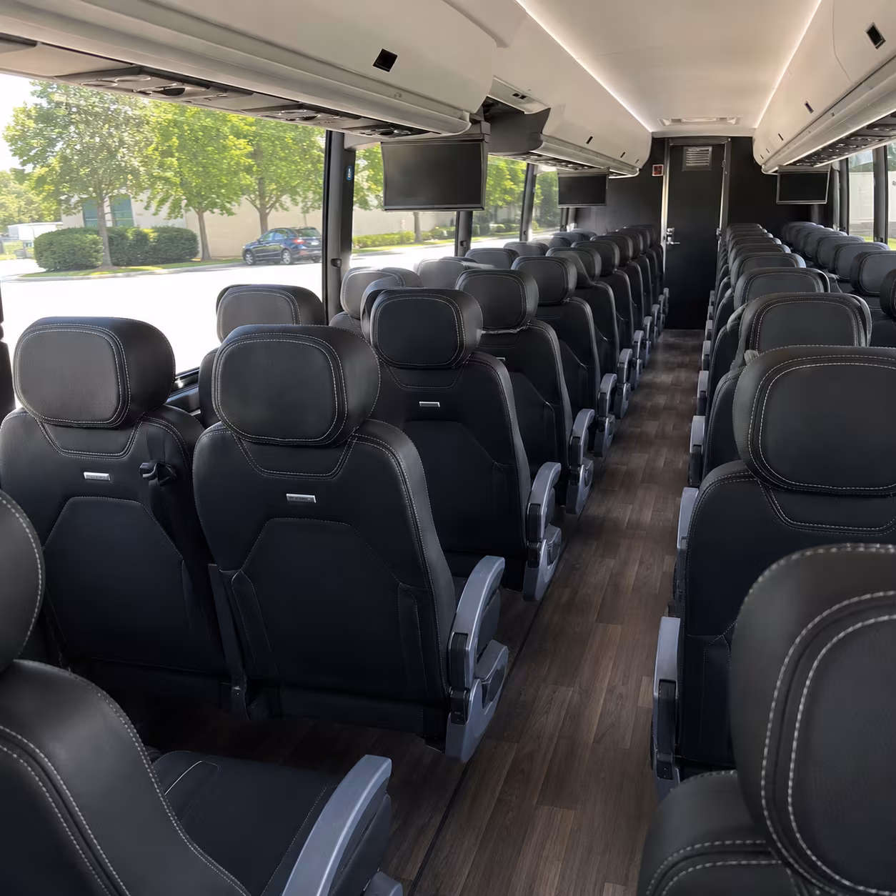 indio 56 passenger charter bus interior